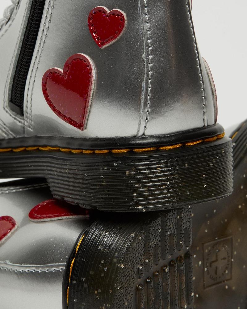 Dr Martens Toddler 1460 Glitter Star Lak Veterlaarzen Kinderen Metal | NL 129FDN